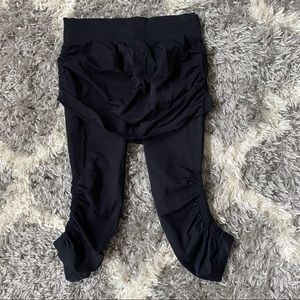 Athleta Got Legs 2 n 1 Skirt Legging Combo Black S